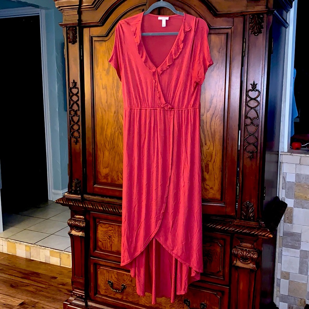 Liz Lange Maternity Rust Wrap Dress